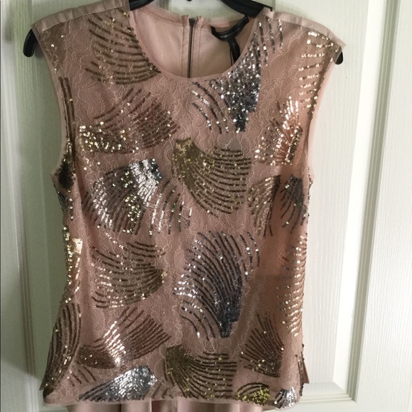BCBG Tops - Sequined BCBG top NWT.